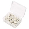 200PCS Pearl Push Pins, Round Ball Plastic Pushpin Marking Thumbtack