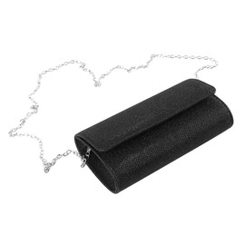 Nicear Glitter Evening Clutch - Elegant Envelope Chain Shoulder Bag for Weddings, Parties and Mother's Day Gifts, Black