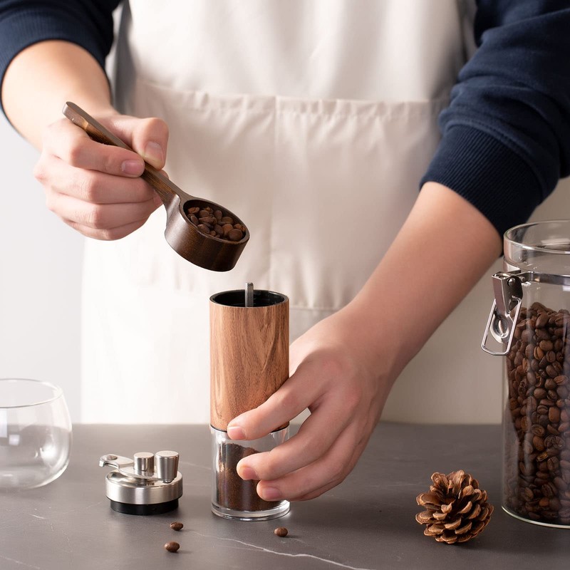 Bamboo Wooden Coffee Scoop for Jars Farmhouse Minimalist Food Jar