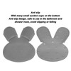 Foot Scrubber Shower Mat with Strong Suction Cups Prevent Slip