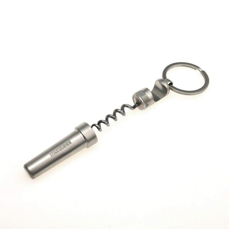 munkees 2 x key ring corkscrew bottle opener, double pack,