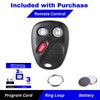 KeylessPros 3-Button Keyless Entry Remote Key Fob Replacement, fits Chevy