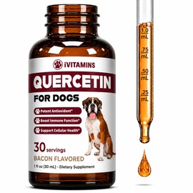 Quercetina para perros – Quercetina para alergias de perros – Ayuda a apoyar la salud inmunológica, alivio de alergias, salud cardíaca y mucho más – A