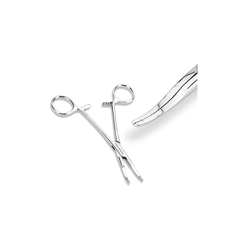 Micro Thin Tip Dermal Anchor Kelly Forceps Tool - 0.5mm