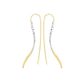 Amor Unisex Women's Men's Jewellery, Two-Tone, Comes in Jewellery Gift Box, Yellow Gold, No Gemstone