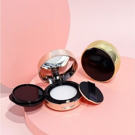 Mini Empty Cushion Compact Case for Foundation Case Rose Gold 2ea