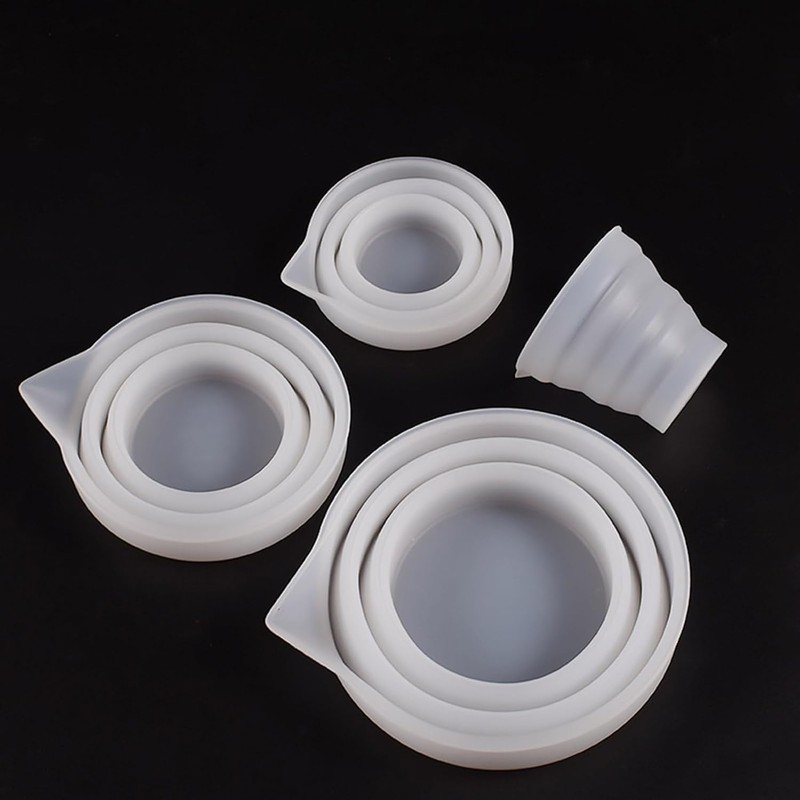 Taza medidora plegable de silicona para taza medidora plegable de