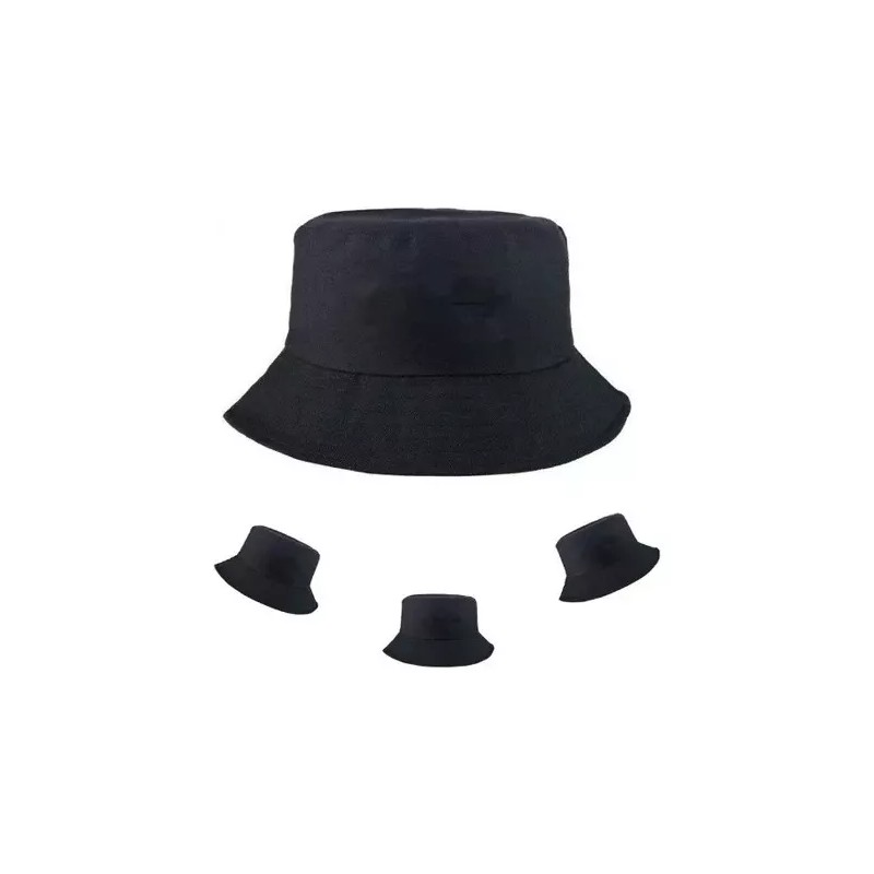 ML Sombrero/gorro Negro Tipo Pescador Unisex