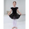Mecceos Girls Ballet Leotard with Skirt Toddler Dance Dresses Criss-Cross