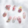 [Premium handmade embossed nails] Magical Girl 5 - Almond Egg