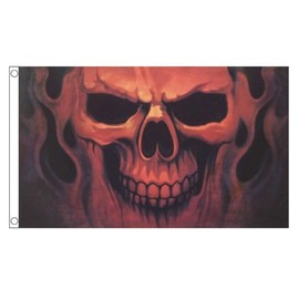 Skull Ghost Flag 5ft x 3ft
