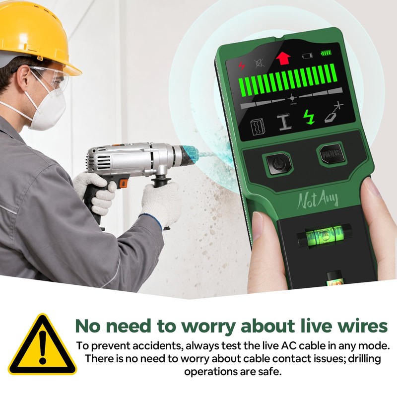 Stud Finder Wall Scanner - 7-in-1 Electronic Stud Detector with