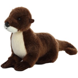 Aurora® Adorable Mini Flopsie™ Sliddy™ Stuffed Animal - Mini Companions Ready for Playful Adventures - for Kids All Ages, Toddlers, Adults, and Families - Brown 10 Inches