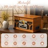 10-in-1 Record Player with Built-in Speakers Wireless Playback, CD &