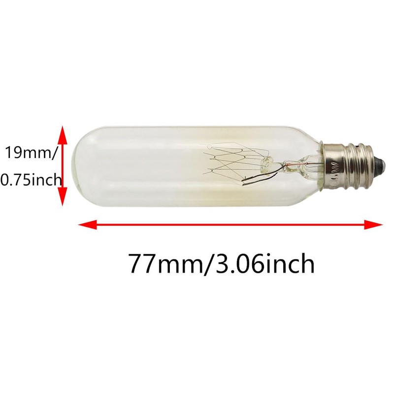 BLLNDX 6PCS US Standard Salt Lamp Bulbs T6 110V 120V