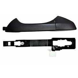 PT Auto Warehouse HO-3305P-2RLS - Outer Exterior Outside Door Handle with Bracket, Primed Black - for Vehicles Built in USA, Rear Left Driver Side