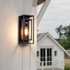 mirrea 14" Classic Outdoor Wall Sconce 1 Light in Rectangular