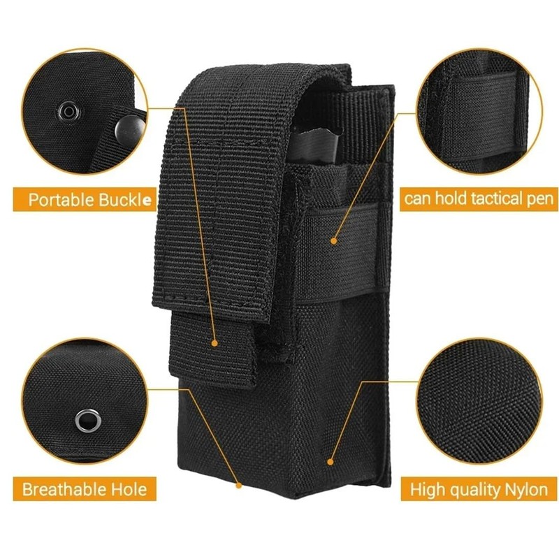 COYUN 1 x tactical torch bag, tactical torch military flashlight