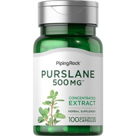 Piping Rock Piping Rock Purslane Supplement 500mg | 100 Capsules | Portulaca Oleracea | Non-GMO, Gluten Free
