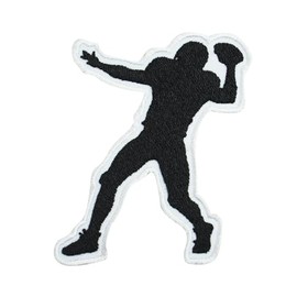 Quarterback Patch, Football Player Patch, Football Patch, Embroidered Iron on Sew on Patch Badge for Clothes etc. 9x6 cm