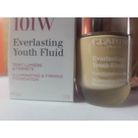 Clarins Everlasting Youth Fluid Foundation 101W 1oz / 30ml NIB