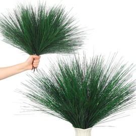 Norme 12 Pcs Large Artificial Green Pine Needles Branches 17.7" Christmas Decoration Picks Pine Branches for DIY Christmas Garland Wreath Flower Arrangements Holiday Decoration