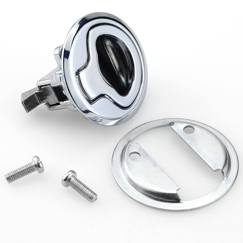 Prmape Stainless Steel Flush Pull Hatch Latch Slam Latch, Boat