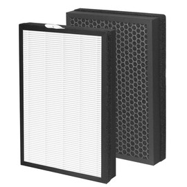 2 Pack H04 Replacement Filter Compatible with HIMOX H04 Air Purifier, 4-Stage Filtration H13 HEPA and Activated carbon Filters