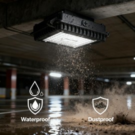 HYPERLITE LED Canopy Light 65W: 8450LM UL Listed LED Gas Station Lights Surface Mount Exterior Lighting for Workshop Carport Ceiling