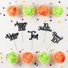 30 piezas de adornos para cupcakes de feliz décimo cumpleaños