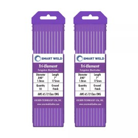 Smart Weld Purple TIG Welding Tungsten Electrode .040" (20 pack, EWG, Comparable with E3)
