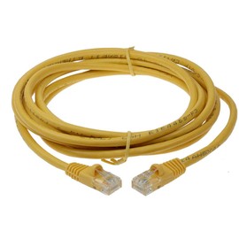 1.5ft Cat 5E Unshielded (UTP) Ethernet Network Cable - Yellow