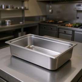 Steam Table Pan 6 In Deep Anti Jam Polished Finish Commercial Kitchen Food Pan Restaurant ModelHeight: 6 in Deep, Number of Sets: 6-Piece Set