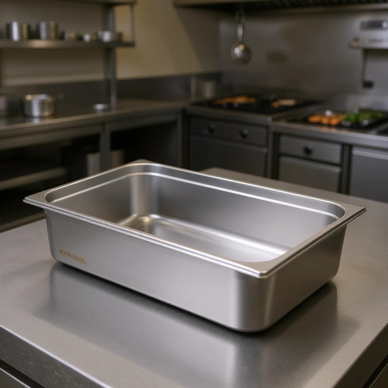 Steam Table Pan 6 In Deep Anti Jam Polished Finish