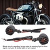 Pair Motorcycle Turn Signal Light with Grill Cover 3 Wires