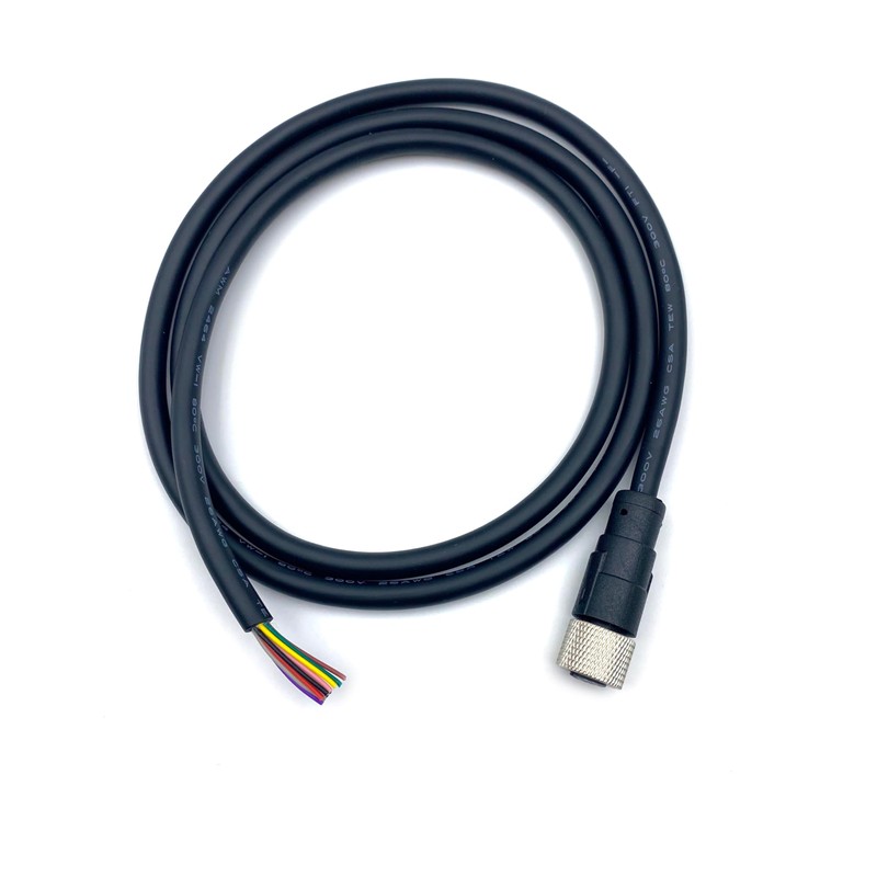 FOWIUNYE M12 12 Pin Female Connector Cable, A Code Straight