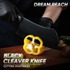 Dream Reach Butcher Knife Set - 3PCS Black Cleaver Knives