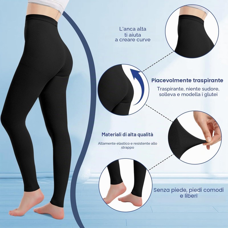 Calze a compressione medicali per uomo e donna 20-30 mmHg,