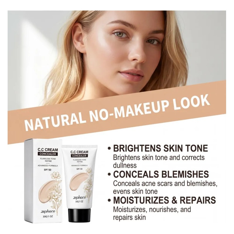 Cc Cream Correctora Hidratante Spf50 Tono Natural