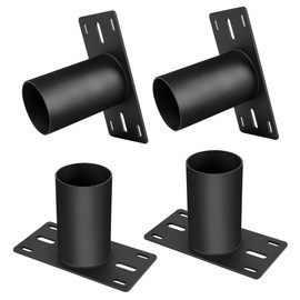 4 pcs Slip Fitter Adapter for Outdoor Light Fixtures, Slip Fitter Mounting Bracket,Transform The Slip Fitter into Arm Mounting for Outdoor Flood Light,Parking Lot Lights
