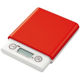 A&D UH-3201-R Digital Home Scale, 6.6 lbs (3 kg), Red, Capacity: 10.6 lbs (3,000 g), Minimum Display: 0.1 g (0.5 - 100 g) / 0.04 oz (2 - 3,000 g)