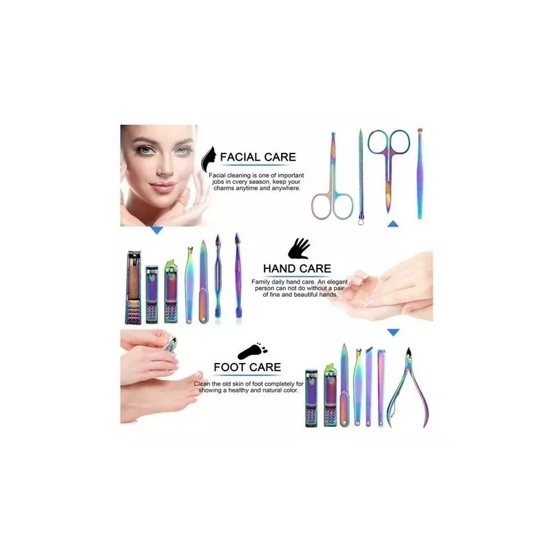 Total Supplier Set Kit Instrumentos De Manicura Y Pedicura De