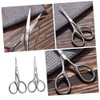 Professional Eyebrow Scissors Set 2pcs Small Nose Hair Trimmers Stainless