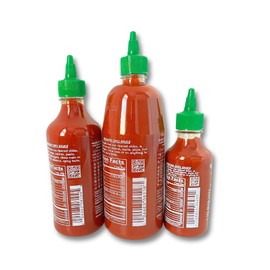 Sriracha Hot Chili Sauce Bundle - 28oz, 17oz, 9oz, 3-Pack Bundle