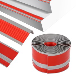 Gugxiom 10FT Stair Treads Non Slip, Stair Nosing, Stair Edge Protector, Non-Slip & Waterproof, for Indoor/Outdoor Stairs (Reddish Gray)