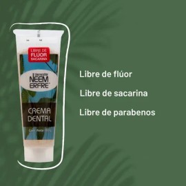 Paq.de 3-crema Dental Artesanal De Corteza De Neem Sin Fluor