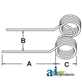 A&I Products Baler Tooth (< -1958) Replacement for Massey Ferguson Part Nu...