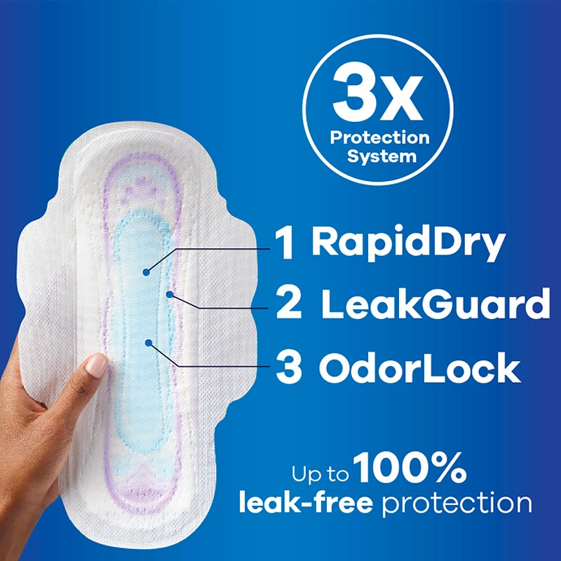 Always Ultra Thin Pads Size 2 Super Long Absorbency Unscented