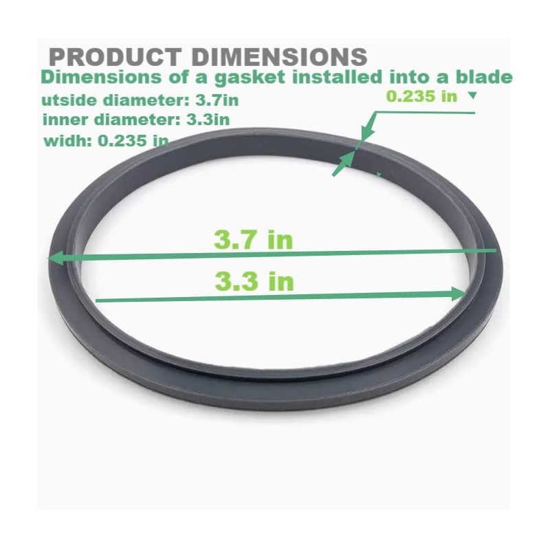 3-pack Sealing Gaskets Replacement Parts Fits for NutriBullet Blenders 600w/900w