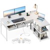 AODK 53 Inch L Shaped Computer Desk with Drawers, Corner